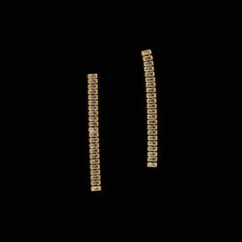 Fashion Earrings Gold Plated with Crystals| inspired.jewelry