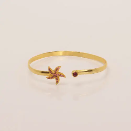 Handmade Starfish Summer Bracelet Gold Plated | Summer Bracelets | inspired.jewelry