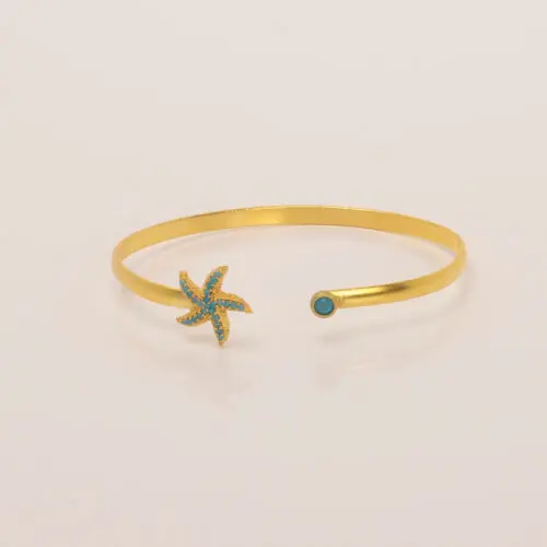 Handmade Starfish Summer Bracelet Gold Plated | Summer Bracelets | inspired.jewelry