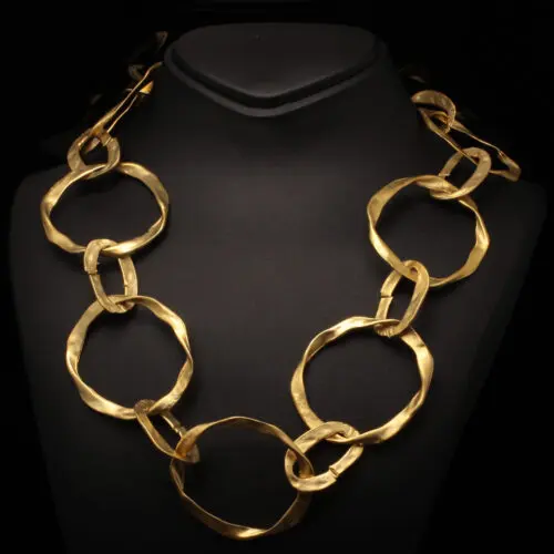 Unique Handmade Necklace Gold Plated | Festive Jewelry | inspired.jewelry