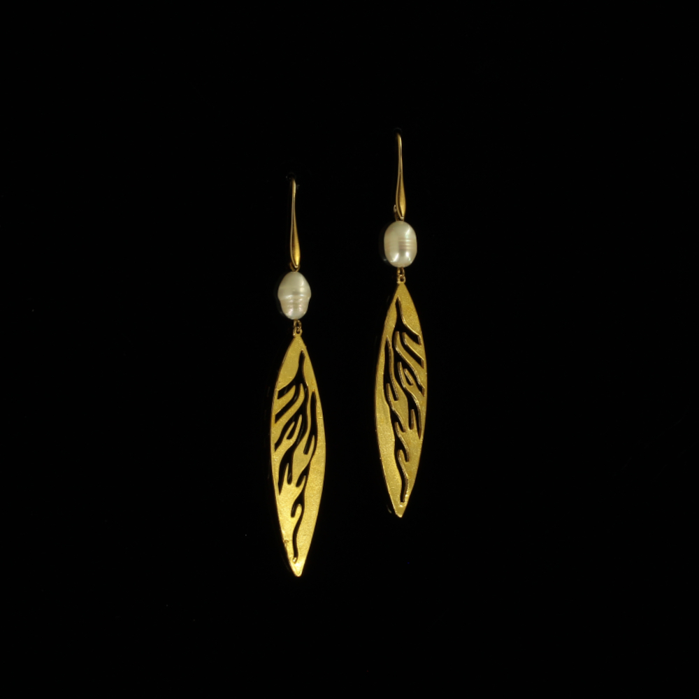 Greek Handmade Earrings 24K Gold Plated | Modern Beauty | Limited | Handcrafted by Greek designer | Inspired from Ancient Greece | inspired.jewelry
