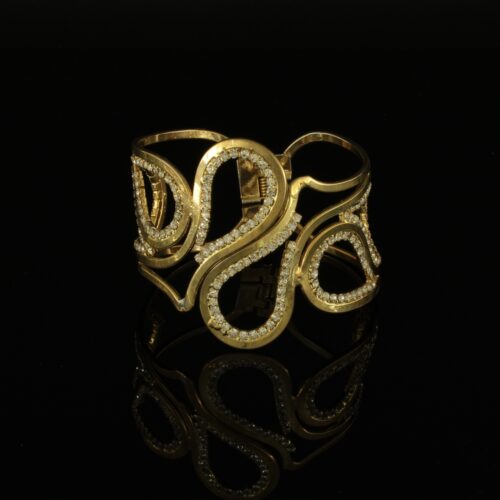 Handmade Bracelet Gold Finish with Austrian Crystals | Sensual | inspired.jewel