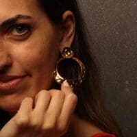 Handmade Carved Earrings Gold Plated | Classy | inspired.jewelry