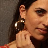 Handmade Carved Earrings Gold Plated | Classy | inspired.jewelry