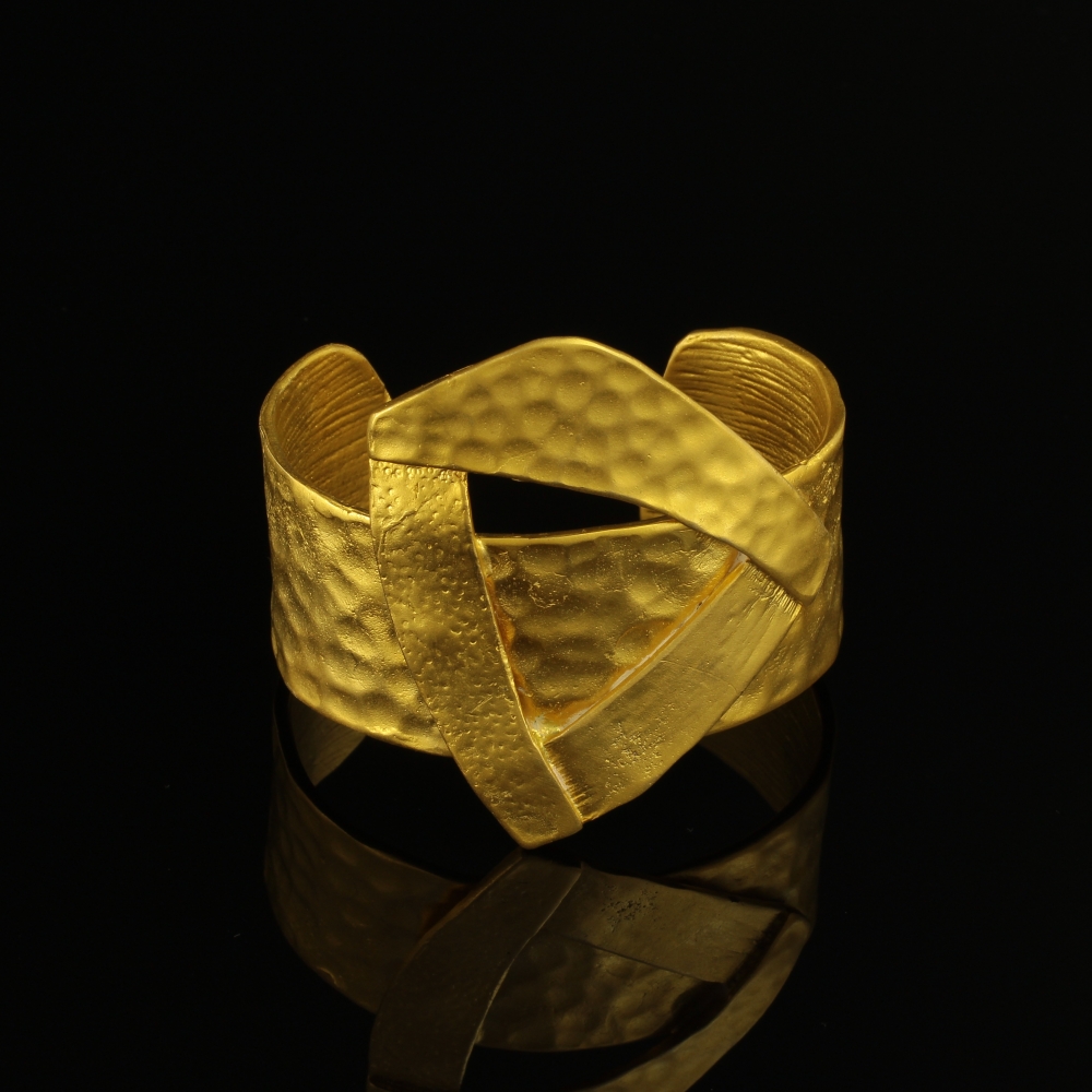 Handmade Forged Bracelet Gold Finish | Caryatid Adjustable Size Limited Inspired from Ancient Greece No Photoshop, no filters, no tricks. Just a shoot with my camera.