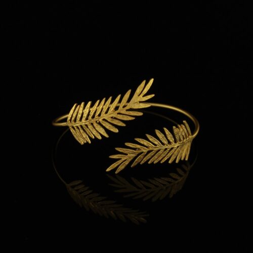 Handmade Leaf Bracelet Gold Plated | Timeless | inspired.jewelry