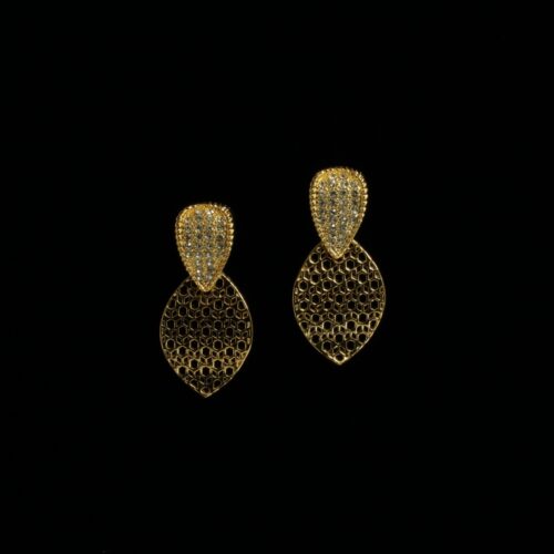 Fashion Earrings Gold Plated with Crystals | Modern Beauty | inspired.jewelry