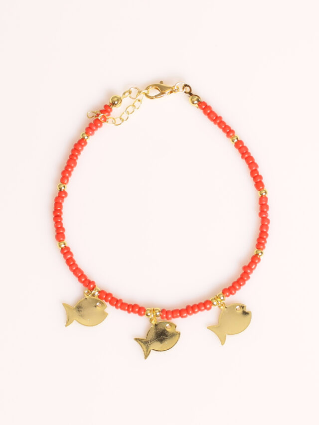 Anklet Bracelet Red Gold Plated | Adjustable size | Limited | inspired.jewelry