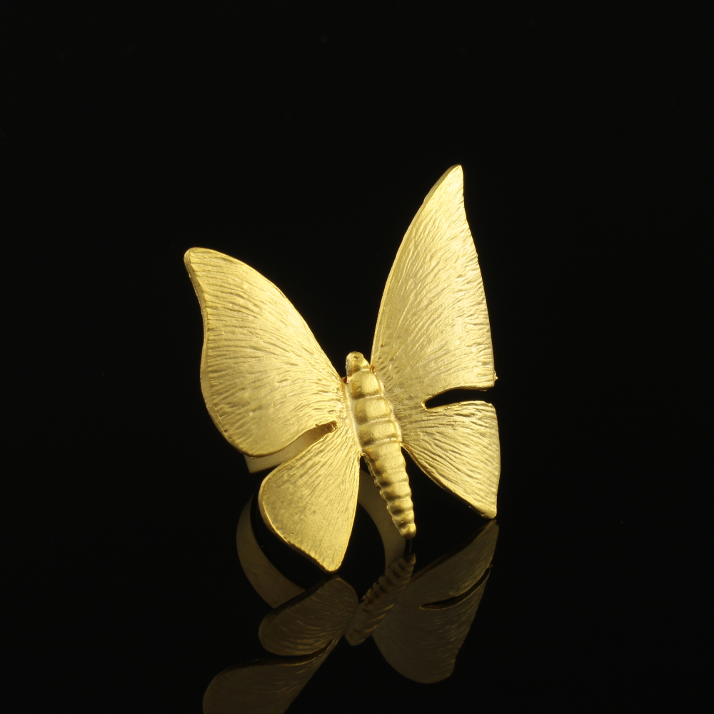 Handmade Butterfly Ring Matte | inspired.jewelry