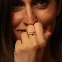 Handmade Siam Ring Gold Finish| inspired.jewelry
