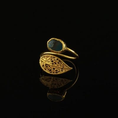 Leaf Ring Agate | inspired.jewelry