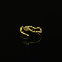 Handmade Crystal Ring Gold Finish| inspired.jewelry