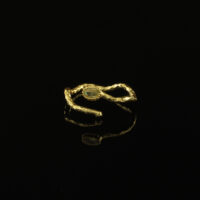 Handmade Crystal Ring Gold Finish| inspired.jewelry