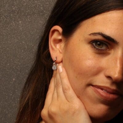 Fashion Earrings Silver Plated with Crystals | inspired.jewelry