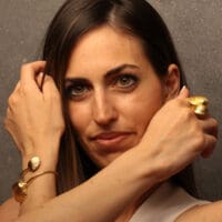 Handmade Jewelry Set Bracelet Ring Clamshell Gold Finish | Venus Jewelry | inspired.jewelry