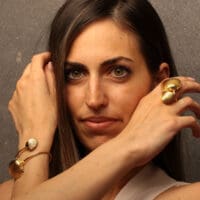 Handmade Jewelry Set Bracelet Ring Clamshell Gold Finish | Venus Jewelry | inspired.jewelry