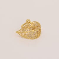 Handmade Jewelry Set Bracelet Ring Leaf Gold Finish | Classy Jewelry | inspired.jewelry