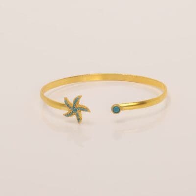 Handmade Starfish Summer Bracelet Gold Plated | Summer Bracelets | inspired.jewelry