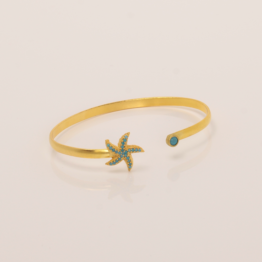 Handmade Starfish Summer Bracelet Gold Plated | Summer Bracelets | inspired.jewelry