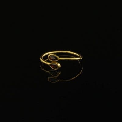 Siam Ring Handmade Gold Finish| inspired.jewelry