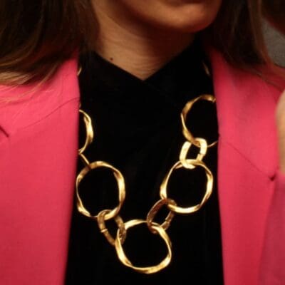 Unique Handmade Necklace Gold Plated | Festive Jewelry | inspired.jewelry